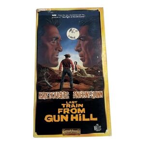 Last Train From Gun Hill VHS Kirk‎ Douglas Anthony Quinn Western Movie Tape